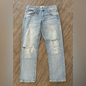 AGOLDE vintage wash distressed jeans